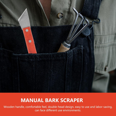YARDWE Bark Spud Debarking Tool, Log Peeler for Bark Removal from Garden Fruit Trees