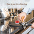 Espresso Tamper Mat - Food Safe Silicone Coffee Corner Tamping Mat, Anti-Slip Holder Pad for Barista Tool, Small-Black