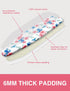 Extra Thick Ironing Board Cover and Pad, 15x54 Reflective Silicone Cover with Elastic Edges and 4 Fasteners