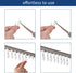 120 Pieces Metal Curtain Track Hooks, Stainless Steel Small S Hangers for Drapes and Ceiling Track