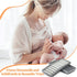 2 10-1 oz Eaasty Pieces Breastmilk Storage Container Baby Food Milk Silicone Freezer Trays with Lid Breastmilk Freezer