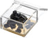 OfficeGoods Acrylic Desk Organizer – Elegant Odds & Ends Box with Gold Base for Home, Office, Kitchen, Bathroom - Small