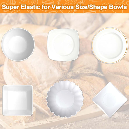 100PCS Bowl Covers for Bread Proofing, Reusable Elastic Plastic Bowl Covers for Bread Rising, Storage Containers