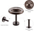 Deco Curtain Tieback Holdback Set of 2 - Spin Medallion Brown Oil Rubbed