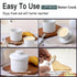 COPORISO Countertop, 6.7 OZ, Ceramic Butter Crock with Lid, French Butter Dish with Water Line for Butter Keeper