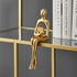 XINXUAN 3 Set Gold Statue Home Decor - Modern Bookshelf & Desk Decor - Piece