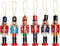 Ornativity Nutcrackers Hanging Ornament Figures, Christmas Mini Wooden King and Soldier Nutcracker