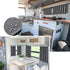 RV Curtains for Camper Windows, Blackout 2 Pack Valances, Waterproof Light Blocking Thermal Insulated Curtains