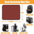 Kitchen Countertop Heat Resistant Mats 21x29.5in, Coffee Bar Mat, Waterproof Mat for Kitchen (Red)
