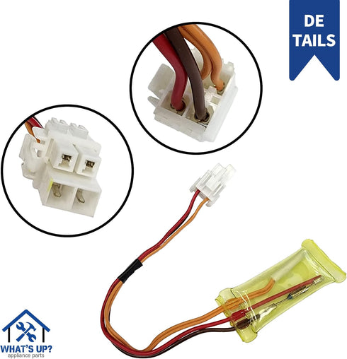 What's Up? 6615JB2005C Refrigerator Thermistor Defrost Sensor for LG Refrigerators Replaces 1268258 6615JB2005A