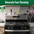 30" RECAPS Adjustable Length Stove Top Shelf - Stainless Steel Stove Shelf, Spice Rack Over Stove for Kitchen Stove