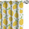 Ambesonne Lemons Window Curtains, Modern Summer Citrus Fruits Illustration, 2-Panel Set, 28" x 84", Lime Green