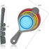 Smithcraft Collapsible Silicone Measuring Cups and Spoons Set, Colorful Measure for Baking & Kitchen