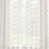 Kotile 63 Inch White and Gold Sheer Curtains, 2 Panels Set, Light Filtering Shimmer Ogee Sheer Curtains