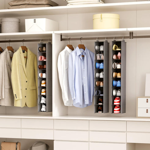 Closet 8 Closet 11.8" 5.9" 41.1" Lifewit Shoe Organizer Hanging Section, Collapsible Organizers and Storage for Shelf