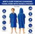 Thick Microfiber Surf Poncho Change Robe with Hood - Ideal for Water Sports