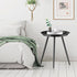 SYQ Small Black Side Table,Modern Round Metal end Table,Simple Circle Accent Table for Outdoor Living Room Bedroom