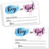 Yuansail Gender Reveal Game - Girl or Boy Voting Cards for Baby Shower - Pack of 50 (baby02)