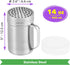 14oz CUSINIUM Metal Parmesan Cheese Shaker with Large Holes - With Handle - Chili Flakes Dispensers - Pizza Shaker |