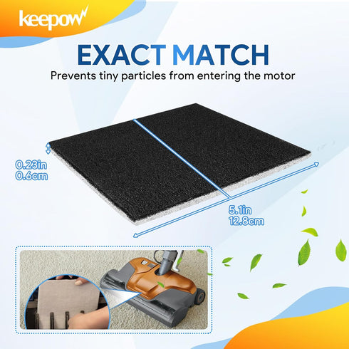 KEEPOW CF-1 Hepa Filter Replacement, 8 Pack, Compatible with Kenmore Sears Progressive CF-1, Panasonic Models