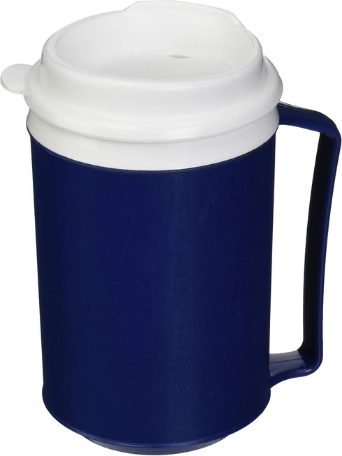 Sammons Preston 12 Oz. Weighted Cup with Lid & Internal Coaster, 8 oz. Additional Weight, Insulated for Arthritis