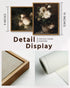 VIYYIEA Set of 2 Vintage Floral Framed Wall Art, Retro White Flowers Canvas Prints for Bathroom Bedroom Kitchen