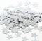 MOWO Glitter Star Confetti Wedding Party Decor, 1.2’’ Diameter, Silver Glitter, 200pc