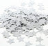 MOWO Glitter Star Confetti Wedding Party Decor, 1.2’’ Diameter, Silver Glitter, 200pc
