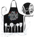 Sosolong Adjustable Waterproof Bib Apron with 2 Pockets for Cooking, Kitchen Aprons for Men and Women, Adult Gifts