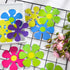 50 Pieces Retro Flower Cutouts - 60s Party Favors Paper Flower Cutout Hippie Decor for Christmas