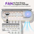 MechMaj 5 Toothbrush Sanitizer Holder for Bathrooms, Slots Toothbrush Sanitizer and Holder, Rechargeable Cordless Wall
