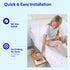 BedShelfie Bedside Shelf for Bunk Bed & Top Bunk, College Dorm Room Essentials, Floating Bed Side Table Tray Storage,