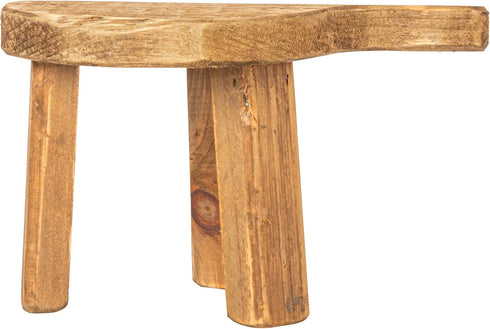Rustic Fir Wood Pedestal Stand