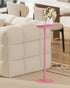 TB01BP065 TUTOTAK Tall Round Side Table, Small End Table, Drink Table, Pedestal Side Table, livingroom, Pink