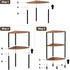 3 23.2" Corner Plant Stand Shelf, Tier Small Shelf Plant Stand for Indoor Plants, Rustic Brown Corner Bookshelf Wall