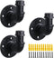 Industrial Pipe Hooks 3 Pack, Heavy Duty Wall Mounted Robe Towel Hook, Rustic Coat Hanger Hat Holder