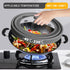 Microwave Splatter Cover, Vented Silicone and Glass Lid, Fits 6-10 inch Plates & Bowls, Easy Grip Handle