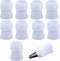 BronaGrand 10pcs Plastic Standard Couplers for Cake Decorating, Pipe Tip Coupler for Icing Nozzles, White