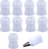 BronaGrand 10pcs Plastic Standard Couplers for Cake Decorating, Pipe Tip Coupler for Icing Nozzles, White