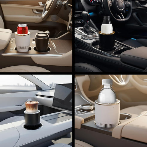 2-in-1 Commuter/Road Premium Car Cup Warmer Cooler Smart Car Cup Mug Holder | Perfect Car Tumbler Holder for Tripper