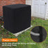 STARTWO Air Conditioner Cover for Outside Units, Durable Waterproof Square AC Cover with Windproof Buckles, Black