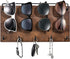 Emibele Sunglass Organizer Wall Key Holder, Decorative Wood Wall Jewelry Organizer Glasses