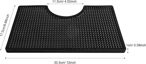 MRbrew Beer Drip Tray, Non-Slip PVC Kegerator Surface Mount Drip Tray Mat for Beverage Bar