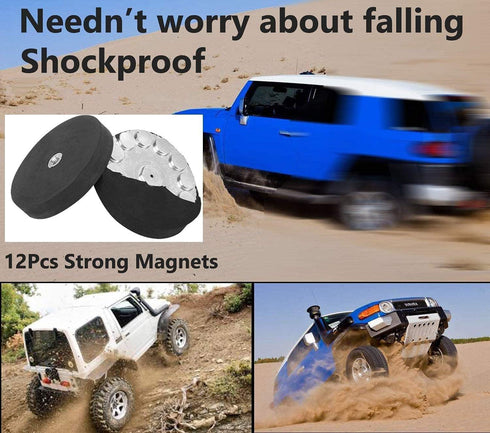 2 Pcs Magnetic Light Bar Mount - Powerful Magnet Mounting Brackets for Off-Road Driving Lamp