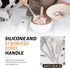 Kitchen Utensils Set 28 pcs, Hvygss Silicone Cooking Utensils with Stainless Steel Handle, Khaki