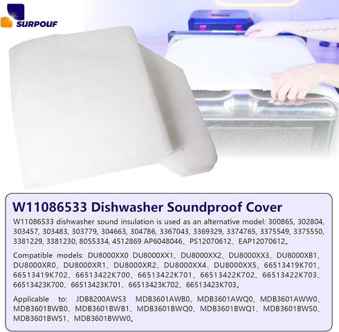 W11086533 Dishwasher Sound Shield