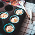 Kingrol Set of 3 Muffin & Cupcake Pans, 12-Cup Non-stick Bakeware, 1.1" Deep