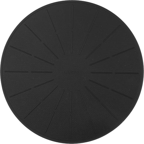 Lazy K Induction Cooktop Mat, Silicone Fiberglass Scratch Protector for Magnetic Stove, Non-Slip Pads (Black, 11 inches)