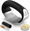 Zulay Kitchen Stainless Steel Garlic Press Rocker Set - Premium Garlic Mincer
