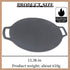 Korean BBQ Grill Pan - Portable 13.4 IN Non-Stick Aluminum Korean Grill Pan - Round Stove Top Grill for Indoor Outdoor by LynsaTac